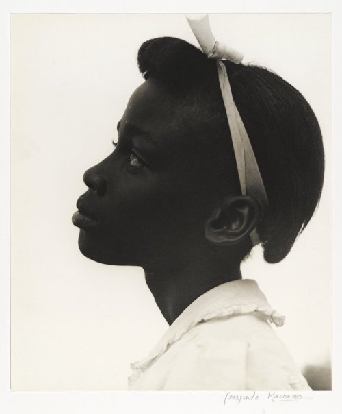 theladybadass:  [Untitled] (Young Girl in Profile)  1948 by Consuelo Kanaga (via Brooklyn Museum) 