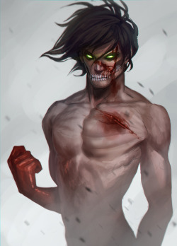 malinfalch:  couple of attack on titan fan sketches, none of them really worked out as a full painting :I 