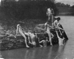 artist-eakins:  Study for The Swimming Hole,
