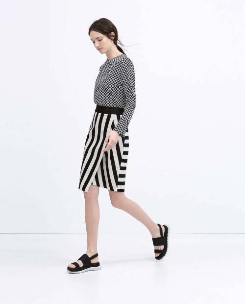 Striped Sarong Skirt
