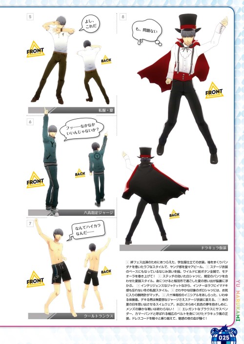 Yu’s Costume & Coordinate from Persona 4: Dancing All Night