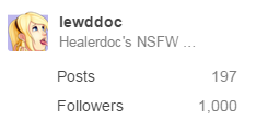 Lewddoc:  Thank You So Much To All Of You Following!, I’m Glad To Have So Many