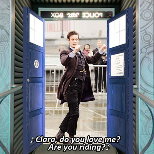 I’m pretty sure Eleven would totally try to ghost ride the TARDIS.