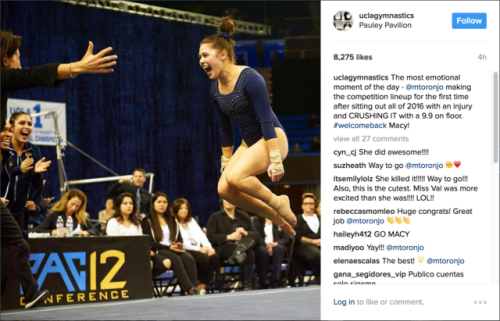 imliterallygarbage: My favorite Macy story…at her last elite nationals, she had one SUPERB day, hitt