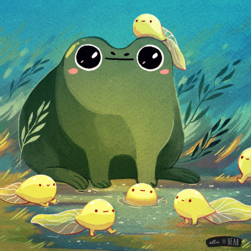 ellievsbear - Happy frog family Instagram • Twitter • Store