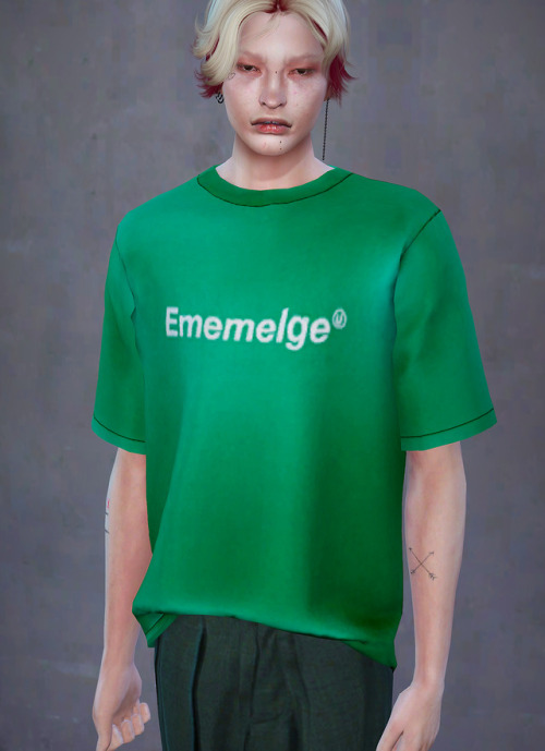 SIMSIMI S4 RECOLOR 02 GorillaX3 Basic Short Sleeve T-ShirtsRecolor by simsimi + Mesh&amp;Base textur