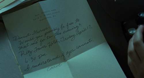 pt-andersonfan: Reason #1717 why Carol is one of the finest films ever:1. Check the date in Carol&rs