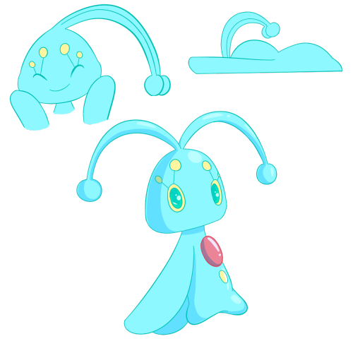 apexdraws:Manaphies for my Manaphy friend @robotmomma !! They’re transparent too