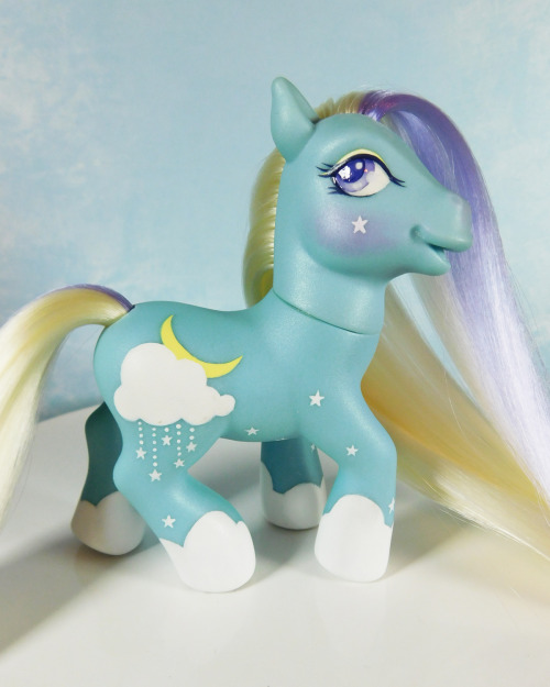 Hushabye is a repainted and rehaired G3 MLP one-of-a-kind customs. He’s on Etsy now and you can buy 