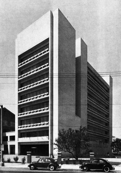 archiveofaffinities: I.M. Pei, School of Business Administration, University of Southern California,