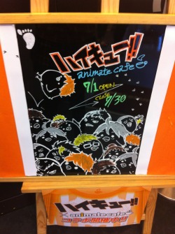 haikyuustuff:  meowrisa:  Haikyuu cafe, Ikebukuro