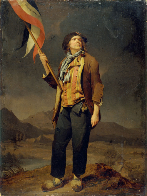 ab. 1792 Louis-Léopold Boilly - Portrait of the singer Simon Chenard, in a sans-culotte costu