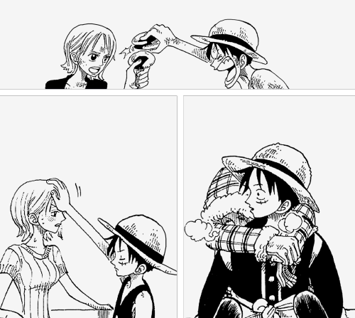 zorobae:Luffy and Nami throughout the years | requested by anon
