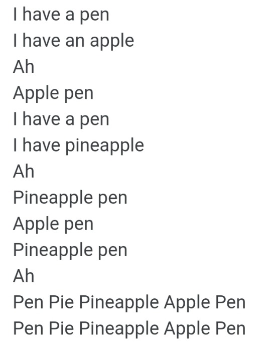 I have a pen i have an apple lyrics