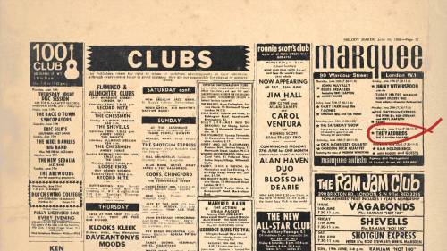 ON THIS DAY… I PLAYED MY FIRST SHOW WITH THE YARDBIRDS AT MARQUEE CLUB, LONDON
21 JUN 1966
“ In the summer of 1966, Jeff Beck had invited me to a Yardbirds show at the May Ball at Queen’s College, Oxford, where the band were to perform in a giant...