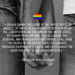 beyonceinfo:  PRESIDENT OBAMA DECLARES LGBT