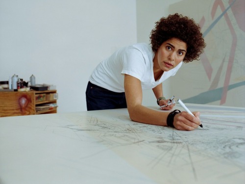 africaisdonesuffering:Women in Africa and the Diaspora: “Julie Mehretu”“I don’t think of architectur