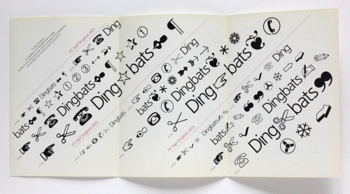 Herman Zapf, Zapf dingbats series, ITC International Typeface Corporation, 1976. Source aiap.it