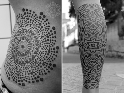 ink-its-art:  Kenji Alucky “He is Japanese and there has his basis in the studio Black Ink Power , but the tattoo artist Kenji Alucky is a traveled man and it’s one that elevates the category of tattoo art .The pointillism is his specialty in