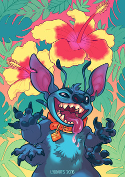 lydiarts:  Another Anthrocon print. My favorite Disney character! 🌺 