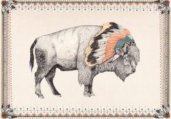 tattoosideas:  White bison - Sandra Dieckmann  