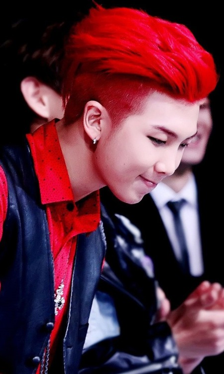 Just a quick reminder that Namjoon had red hair