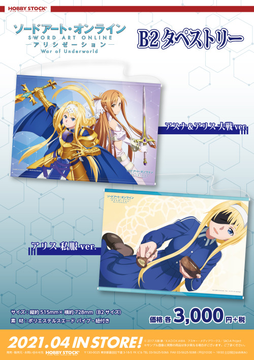 Sword Art Online: Alicization - World of Underworld - B2 Wall Scrolls, Microfiber Sports Towels and 