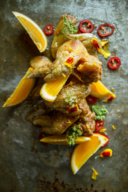 Sweet and Spicy Orange Glazed Chicken Wings