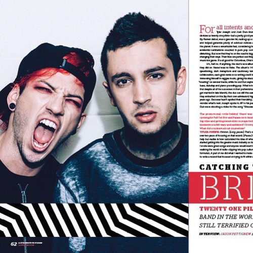 #TwentyOnePilots for #AlternativePress on stands now!!!