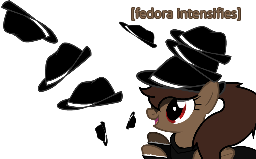 ask-spookylollipop:  TRIPLE FEDORA POWERS ACTIVATE heh &gt;u&gt; hats.  &gt;w&lt;