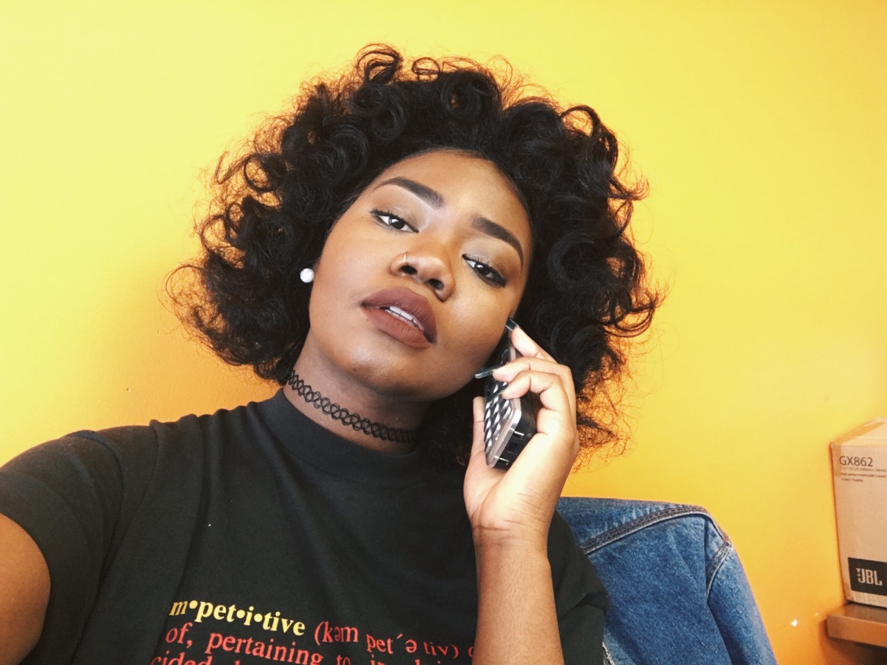 lilypokuah:  bickin back with natural hair poppin. 