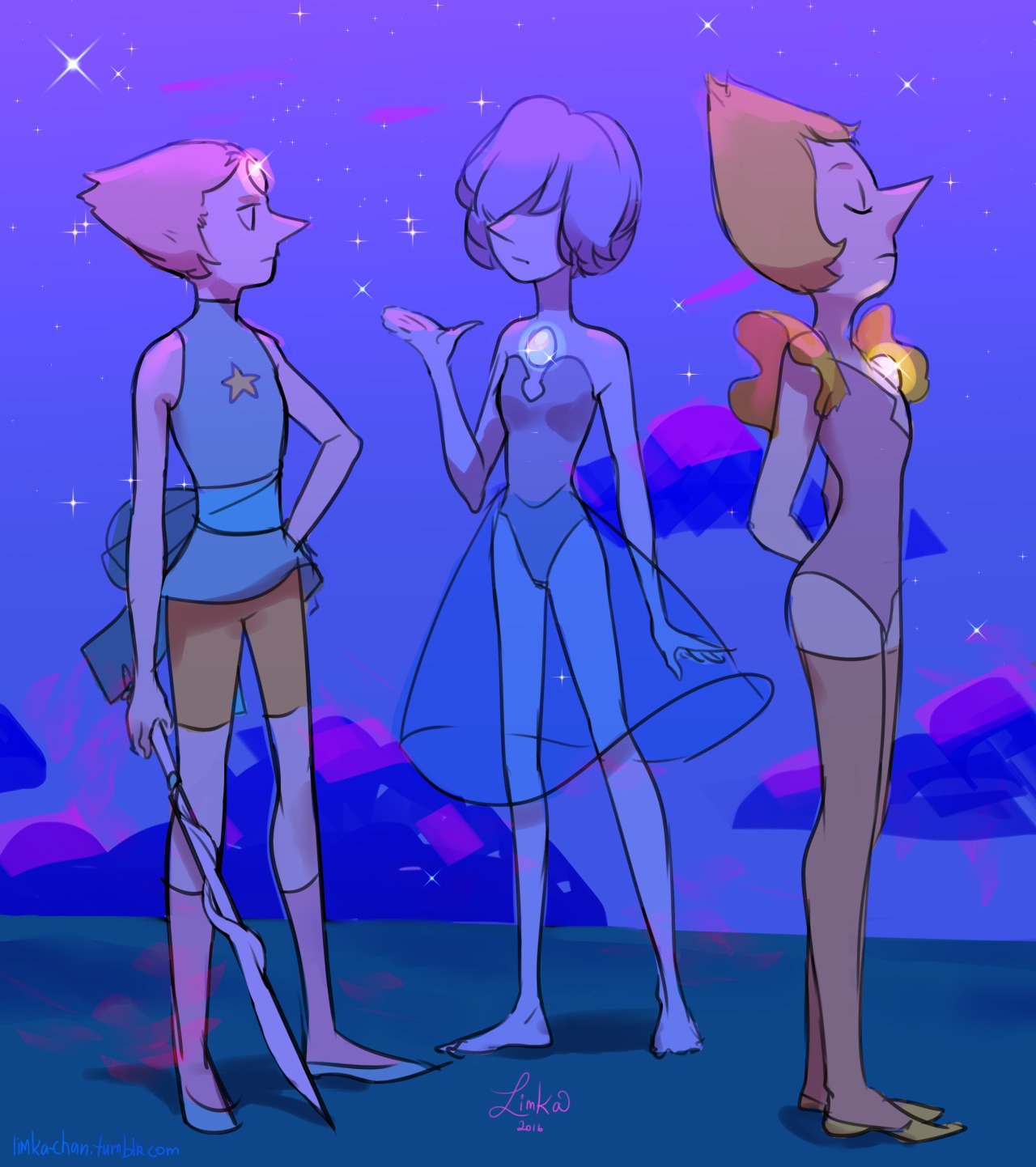 limka-chan:  How not to go crazy with so many pearl?the latest series of the SU driving