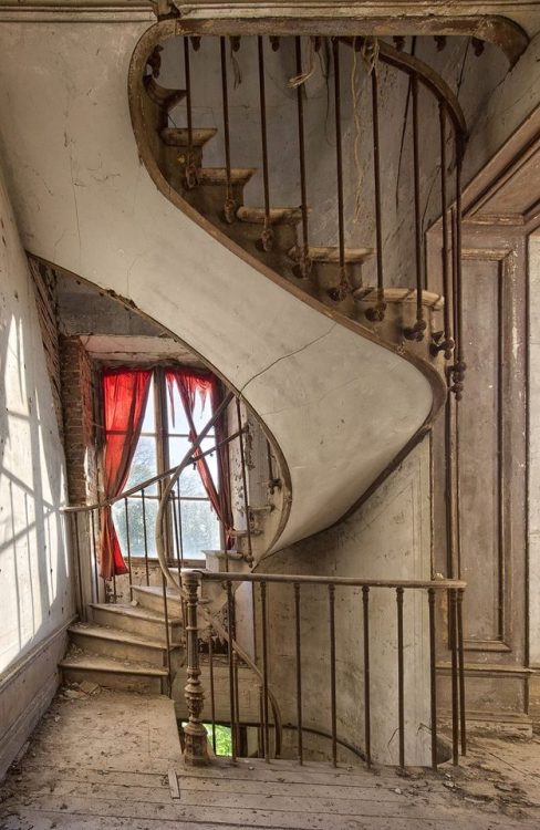 abandoned staircase