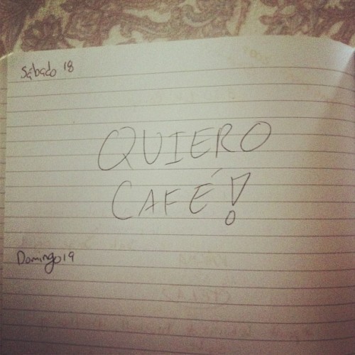 Encontré una agenda vieja. #cafe