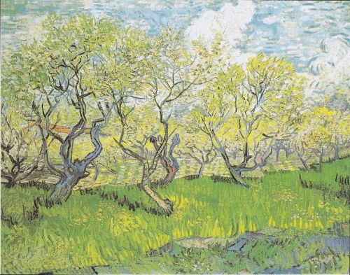 goodreadss:  Orchard in BlossomApril, 1888Van Gogh Museum, Amsterdam (F511)