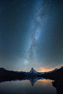 earthyday:  Matterhorn Milky way by Roman