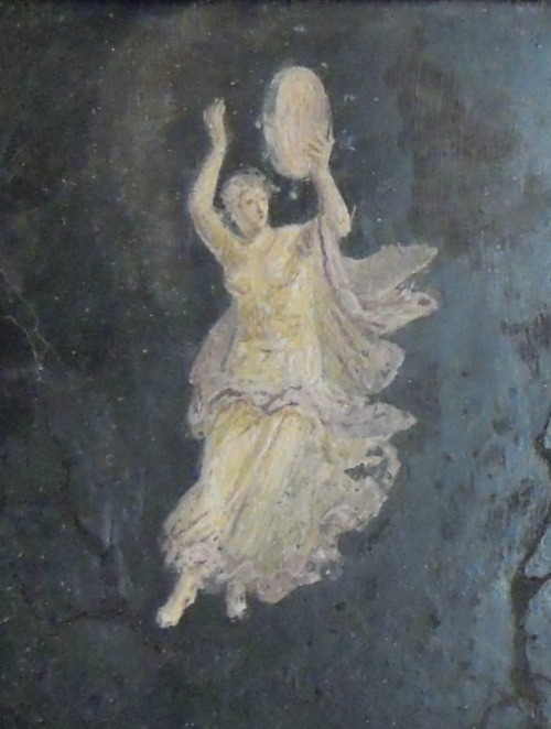 The mythological beings used to fly and dancing in the wall paintings of Pompeii.From the Casa di Ci