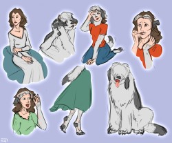 girls2animals:  “Shaggy Mother Sketches” (dog TF) by ScissorsRunner