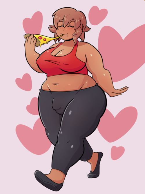 Big Girl Loves Pizza!Commissions: https://bewildered-angel.tumblr.com/commissions