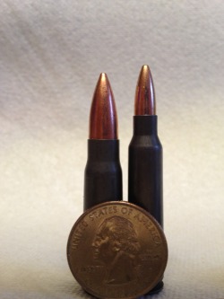 30roundrevolution:  223 Remington (right)