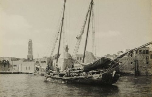 Akko from the sea, Palestine (undated)Photographer:  Alfred Bernheim  (1885-1974)