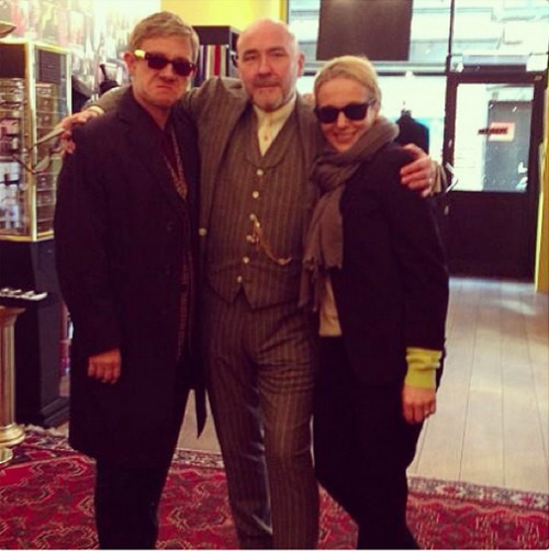 never-forget-hagrid: Martin and Amanda with Soho Tailor, Mark Powell