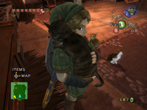 nintendonut1: stereomindset: Link and kittens,how cute is that do you know how much time i wasted ho