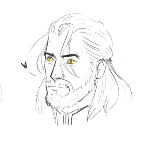 marbledgummies2:some geralt warmup sketches uwu