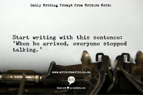amandaonwriting:  Writing Prompt – Start with these words… 