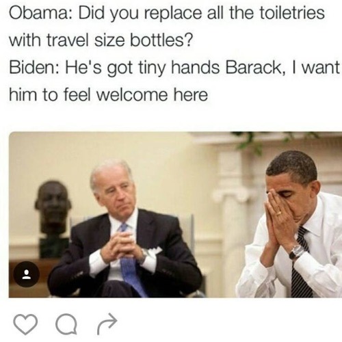 kdougs95:Joebama ❤️I don’t often go political, but when I do, I go with memes.