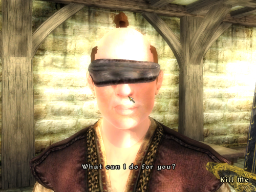sheogoath:  We never truly knew the strange man named “Kill Me” but he had a request, and i had to grant it. May he rest peacefully 
