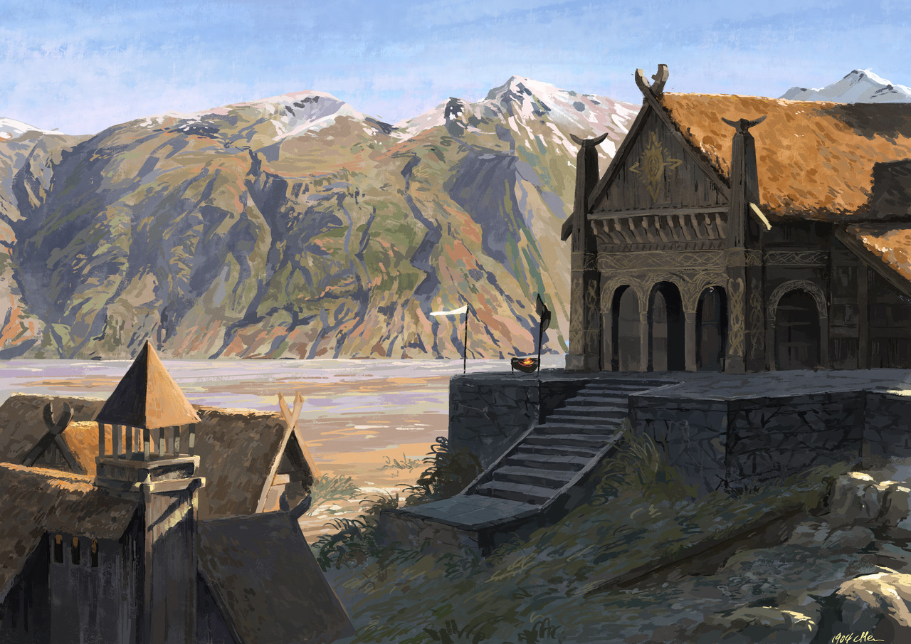 Meduseld, the great Golden Hall of Edoras