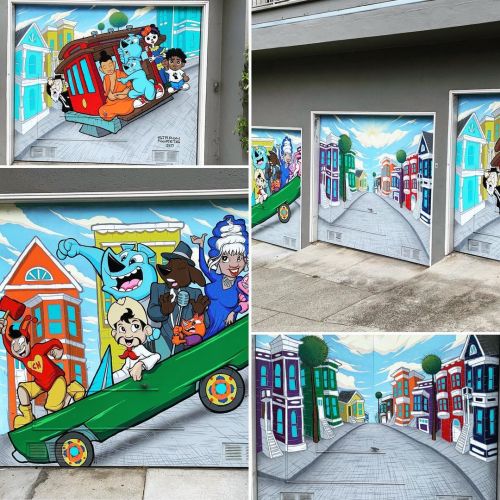 Sweet set of #garagedoors The low rider is my favorite. It’s loaded up with Latin@ legends!  (at San Francisco, California) https://www.instagram.com/p/CPxCw8xrMa_/?utm_medium=tumblr