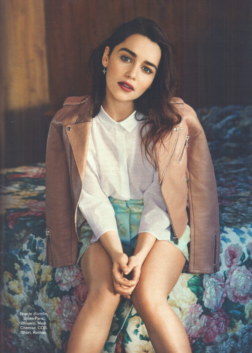 emclarkedaily:Emilia Clarke on the cover of Glamour France (april 2014)click to enlarge